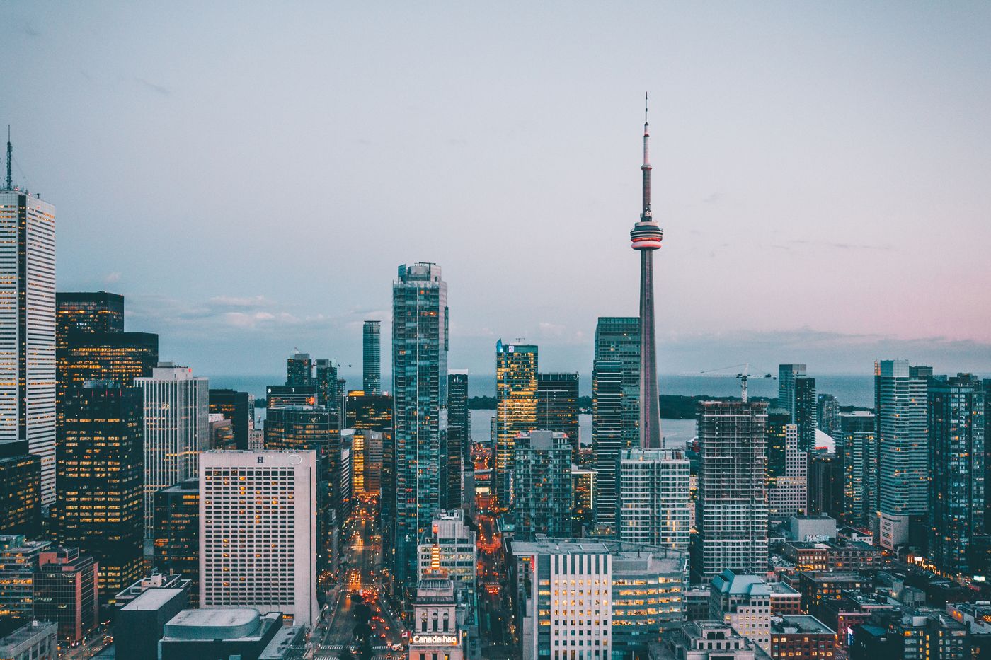 Toronto skyline view from west end creative district